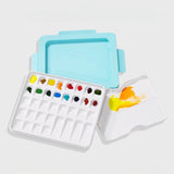 AOOKMIYA 36-grid Multifunctional Palette Sealed and Moisturizing Three-in-one Watercolor Palette Box Art Student Painting Supplies