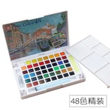 AOOKMIYA SAKURA Petit Color Solid Watercolor Paint Set Portable Sketch Set 12/18/24/30/36/60/72 Colors Student Artist Art Supplies  AOOKMIYA.COM