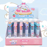 Sanrio Kuromi Ballpoint Pen 36pcs 10-Color Marker  Hello Kitty 0.7mm School Stationery Graffiti Painting Writing Instrument