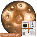 AOOKMIYA 9 Tone HandPan Drum Handmade 10 Note Tongue Drum Professional Handpan Adult Steel Tongue Drums Musical Instruments Percussion AOOKMIYA.COM