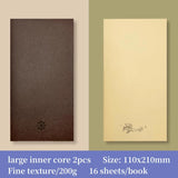 AOOKMIYA POTENTATE Fog Wax Leather Travel Watercolor Book 100% Cotton Pulp Watercolor Paper Kraft Cover Painting Portable Art Supplies