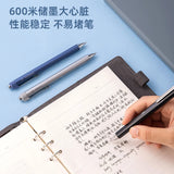 Deli 3pcs 0.5mm Black Ink Straight Liquid Gel Pen Signing Pen Office Pen School Supplies Stationery High-quality Pen