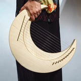 AOOKMIYA 8 11 15 Strings Lyre Harp Creative Moon Lyre Stringed Instruments Portable Beginner harps professional Musical Instrument Gifts AOOKMIYA.COM
