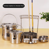 Art Students Special Stainless Steel Pen Washing Filter Bucket Multi-function Oil Brush Acrylic Pen Washer Drying Pen Rack