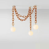 LED Artistic Colorized Chain Of Fate White Bubble Chandelier Lustre Hanging Lamps Suspension Luminaire Lampen For Dinning Room