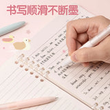 Deli 3pcs 0.5mm Black Ink Quick-drying Kawaii Gel Pen Cute Pen Stationery School Supplies Office Supplies Signing Pen Gift