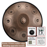 AOOKMIYA 9 Tone HandPan Drum Handmade 10 Note Tongue Drum Professional Handpan Adult Steel Tongue Drums Musical Instruments Percussion AOOKMIYA.COM