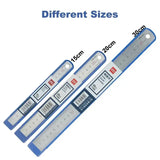 Deli Stainless Steel Ruler 15/20/30cm Metal Straight Ruler for Home School Precision Measuring Drawing Tool Supplies