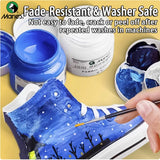 AOOKMIYA Marie's Red Colors Fabric Paint Set 5 Bottles,50ml/1.69oz Quick Drying for DIY Projects,T-shirt,Shoes,Bags for Adults,Students