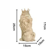 Decoration Resin Craft Holding Ball Lion Creative Home American Desktop Decoration