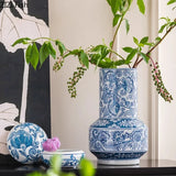 Classical Blue and White Porcelain Vase Flower and Bird Patterns Storage Jar Table Decoration Flower Arrangement Plant Pots
