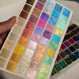 AOOKMIYA 55 Color Pearlescent Watercolor Pigment 1ML Metallic Solid Watercolor Packaging ES Calligraphy/Painting Nail Art Supplies