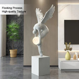 Creative Art Moon light Angel Sculpture with Ambient Lamp Large Luxury Figure Modern 150cm Home Living Room Decor Floor statue