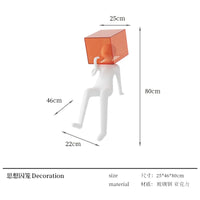 AOOKMIYA ART+ Creative Gifts ZC modern figure sculpture creative abstract art large floor ornament living room decoration