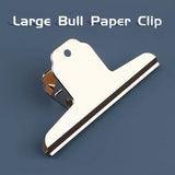 AOOKMIYA 1pc/3pcs/5pcs Large Bull Paper Clips 14.5cm/5.7in,School Supplies for Bulletin Board,Artworks,Food Bag,Photos,Metal Chip