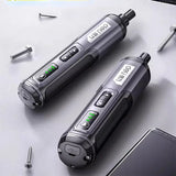 AOOKMIYA Deli 4V Mini Electrical Screwdriver Set Portable LED Kit Smart Cordless Electric Screwdrivers USB Rechargeable Hand Drill Tools