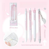 4PC Neutral Pen Series Pearl Angel Pen Cute Angel 4-piece Set Brush Test Pen Student Neutral Pen Student Specific Neutral Pen