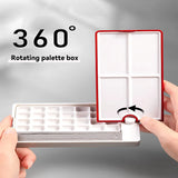 28Grid Folding Watercolor Palette Watercolor Paint Tray Box Metal Renovate Cover Pigment Box Painting Tool Artistic Supplies