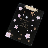 Starry Sky Series Writing Board Clip Kids Stationery A4 Paper Acrylic Pad Splint Transparent Feather Clipboard School Supplies