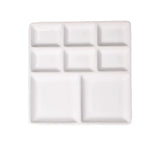 AOOKMIYA Large Square Ceramic Palette Chinese Painting Watercolor Oil Painting with 8 Grid Pure White Pigment Dish Art Supplies  AOOKMIYA.COM