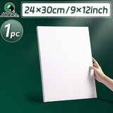AOOKMIYA 1pc Marie's Stretched Canvas,Primed White Canvas with 6x6/8x8/9x12/12x12/12x16/16x20" and Round 12" for Oil,Acrylic,Tempera