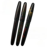 WANCHER Oversized Raw Lacquer Hard Gel Fountain Pen EF F M 0.38 0.5 0.7MM Hand-painted Shell Sculpture Japanese Stationery