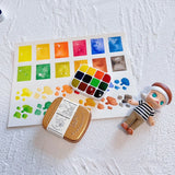 AOOKMIYA Schmincke Master Watercolor Paint Packing 12 Colors Seascape Marine Plant Artist Painting Portable Paint Box Art Supplies