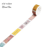 Antique Hand Account Material and Paper Tape European and American Retro English Text Hand Account Decorative Stickers