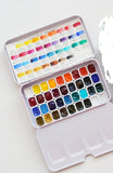 AOOKMIYA MIJELLO watercolor paints gold  colors artist 12/24/36/125color gold pure pingment set 0.5/1/2ml  With color card  art supplies AOOKMIYA.COM