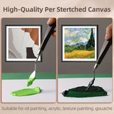 AOOKMIYA Marie's 8x8" Stretched Canvas Blank 5 Pack, Small Size 20 x 20 cm,For Acrylic Pouring Painting,Oil,Perfect for Adults & Hobbyist