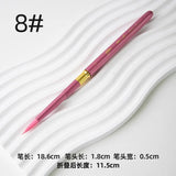 AOOKMIYA Portable Metal Rod Watercolor Brush Round Head Nylon Hair Painting Brush Special Art Supplies for Students' Travel Sketching