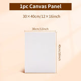 AOOKMIYA 1pc Marie's Canvas Board,Art Painting White Blank Canvas Panels,Oil,Acrylic,Gouache,Tempera Paint for Professionals & Beginners