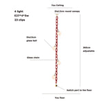 LED Artistic Colorized Chain Of Fate White Bubble Chandelier Lustre Hanging Lamps Suspension Luminaire Lampen For Dinning Room