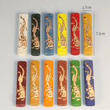 Color Pigment Ink Sticks Chinese Painting Ink Blocks for Beginners Ink Ingots Hu Kaiwen Ink Pills Pen and Paper Zodiac 12pcs