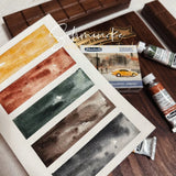 AOOKMIYA Schmincke City Series 5 Color Precipitated Watercolor Portable Watercolor Box Subpackage Master  Acuarela Art Supplies