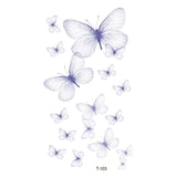 AOOKMIYA Small Waterproof Temporary Tattoo Sticker Colorful Leaf Flower Elephant Dolphin  Art Wrist Neck Women Kids Fake Mini Tatoo