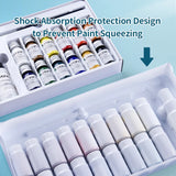 AOOKMIYA Marie's 12/18/24/36 Colors Waterproof Fabric Paint Set for Clothes Permanent for T-shirts,Shoes,Jeans,Canvas,DIY Projects