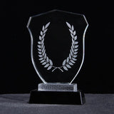 AOOKMIYA Customized Transparent Crystal Trophy, Five-Star, Creative Awards Ceremony, Competition Event, Craft Gift, Home Decorations, 1Pc