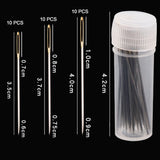 AOOKMIYA 30 PCS Cross Stitch Needles Gold Tail Needle Blunt Embroidery Needle Cross Stitch Needlework Tools Home DIY Sewing Needles