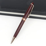 Quality M B 163 Black Ballpoint Rollerball Pen Platinum Coated Metal Ultra Black White Gel Pen for Writing