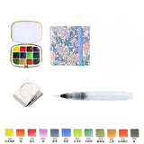 AOOKMIYA Portable 12-color Schmincke Watercolor Paint Box Set Watercolor Subpackage Student Sketching Travel Painting Art Supplies  AOOKMIYA.COM