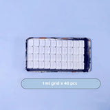 Oil Painting Series Watercolor Pigment Dividing Iron Box Solid Gouache Storage Grid 1ml 2ml 7.2ml Portable Rectangular Empty Box
