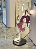 Humanoid Art Sculpture Holding Ball Floor Lamp Creative Humanoid Sculpture Floor Lamp Hotel Lobby Sales Office Led Light Stand