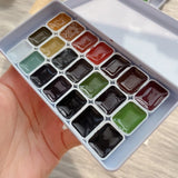 AOOKMIYA Japan Holbein 21-color Morandi Watercolor Sub-packaging Acuarelas Matching Advanced Gray Nail Paint Painting Supplies