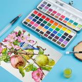 AOOKMIYA Watercolor Pigment Set, 50/72/90/100 Colors Portable Solid Painting Kit Professional Glitter Manicure Nail Draw DIY Art Supplies AOOKMIYA.COM