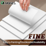 AOOKMIYA 30 Sheets Marie's White Cardstock, 3 Sizes Papers, 16K/A4/8K Paintng Card Stock, Smooth Card Paper,250gsm/90 lb Heavy Card Stock
