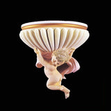 Polyurethane Wall Unit Niche Pots Moulding Sculpture PU Indoor House Decoration Children Cherub Angelet Statues Bedroom Ornament