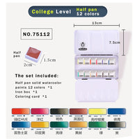 SCHMINCKE Akademie Aquarell Watercolor Set - 24 whole pans - 75425