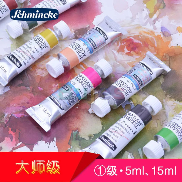Schmincke - HORADAM AQUARELL - Finest Artists' Watercolours S1, 15ml/5ml,  Ideal for Creating Beautiful Watercolor Artworks.