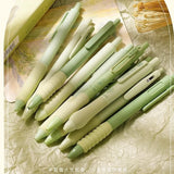 50pcs Cute Green Gel Pens Set Coffee Gel Pens for Writing Large Capacity Pen Wholesale School Stationery Supplies Back To School